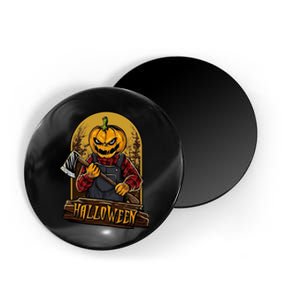 Jack O Lantern Reaper Pumpkin Magnet