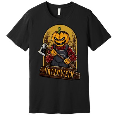 Jack O Lantern Reaper Pumpkin Premium T-Shirt