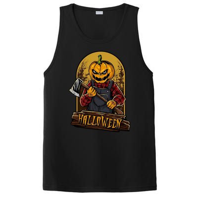 Jack O Lantern Reaper Pumpkin PosiCharge Competitor Tank