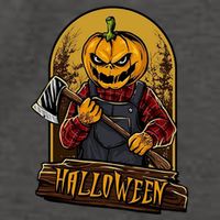 Jack O Lantern Reaper Pumpkin Vector Backpack