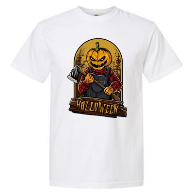 Jack O Lantern Reaper Pumpkin Garment-Dyed Heavyweight T-Shirt