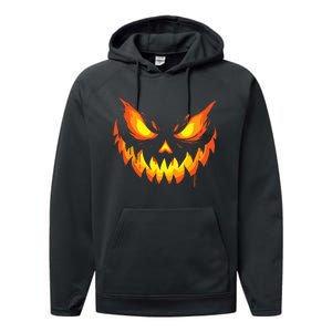 Jack O Lantern Scary Carved Pumpkin Face Halloween Performance Fleece Hoodie