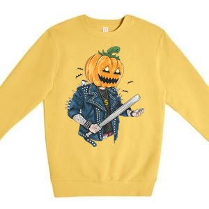 Jack O Lantern Gangster Gang Premium Crewneck Sweatshirt