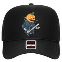 Jack O Lantern Gangster Gang High Crown Mesh Back Trucker Hat