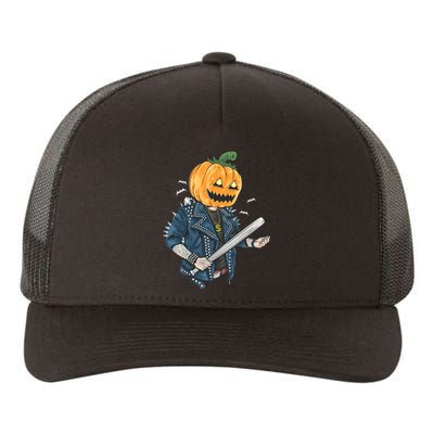 Jack O Lantern Gangster Gang Yupoong Adult 5-Panel Trucker Hat