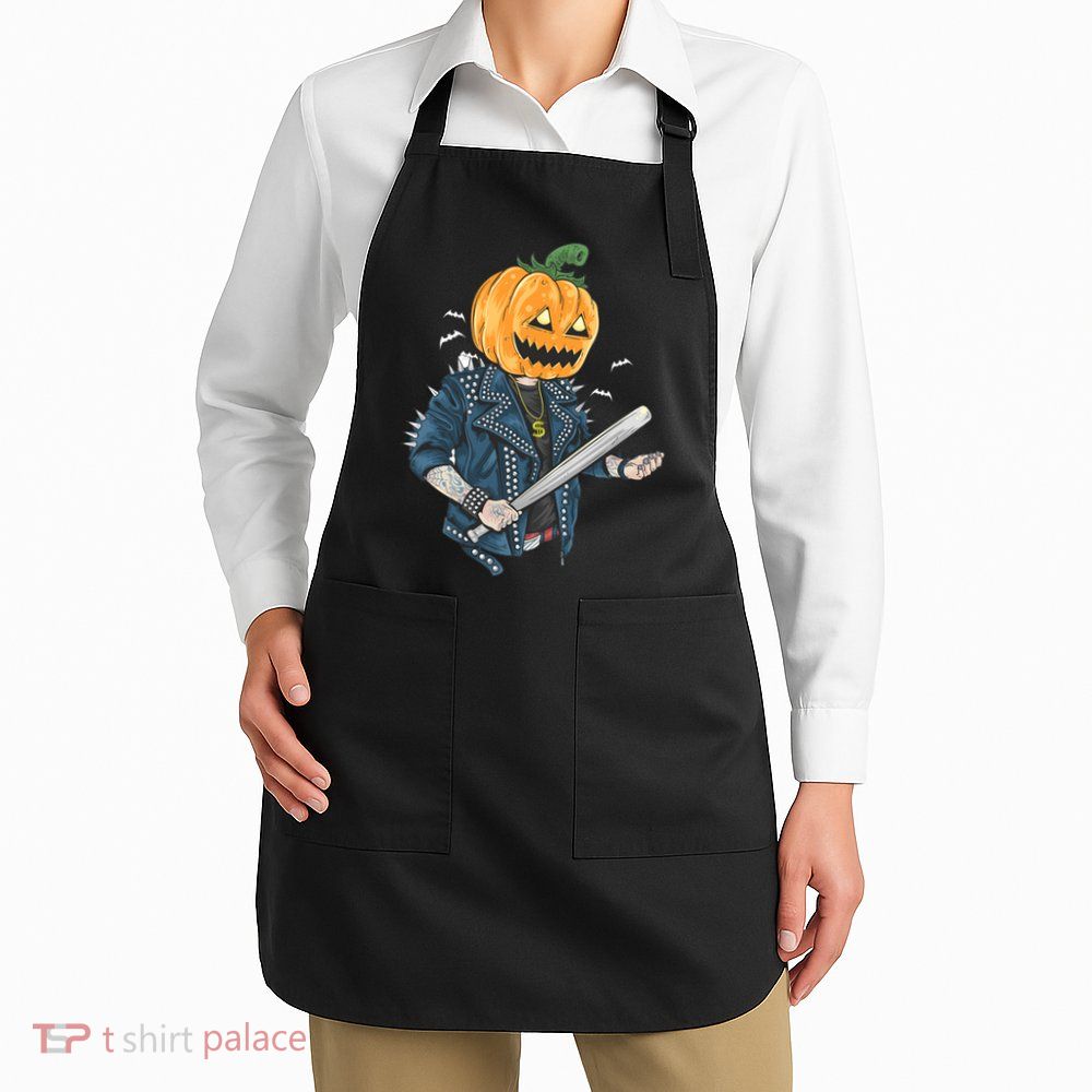 Jack O Lantern Gangster Gang Apron