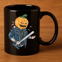 Jack O Lantern Gangster Gang 11oz C Handle Ceramic Mug