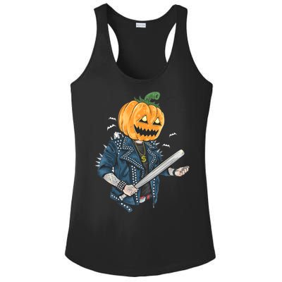 Jack O Lantern Gangster Gang Ladies PosiCharge Competitor Racerback Tank