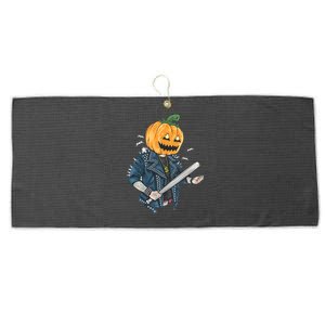 Jack O Lantern Gangster Gang Large Microfiber Waffle Golf Towel