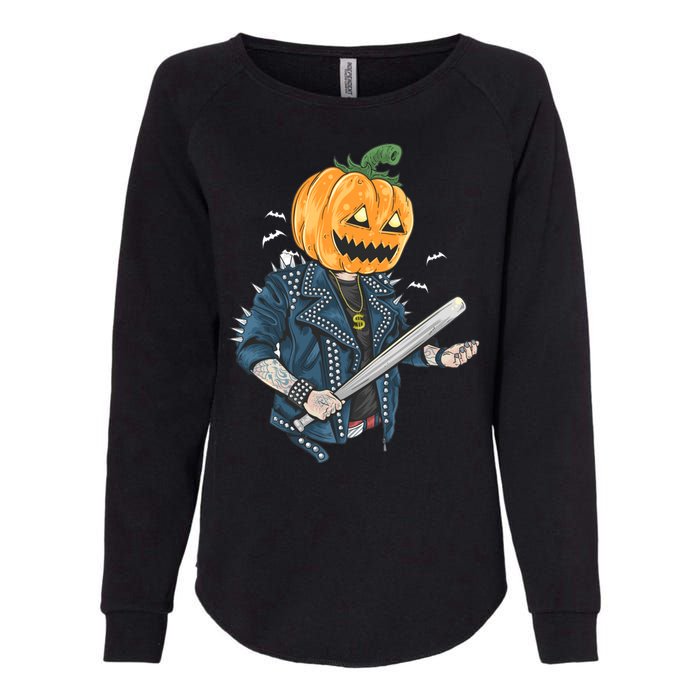 Jack O Lantern Gangster Gang Womens California Wash Sweatshirt