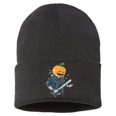 Jack O Lantern Gangster Gang Sustainable Knit Beanie