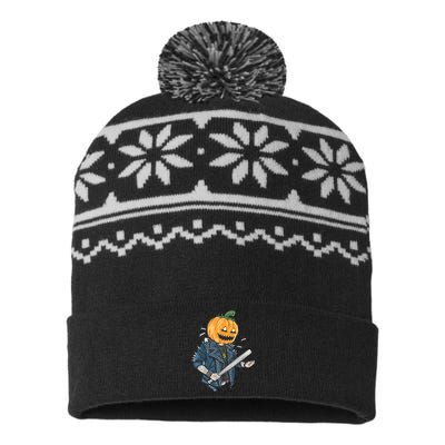 Jack O Lantern Gangster Gang USA-Made Snowflake Beanie