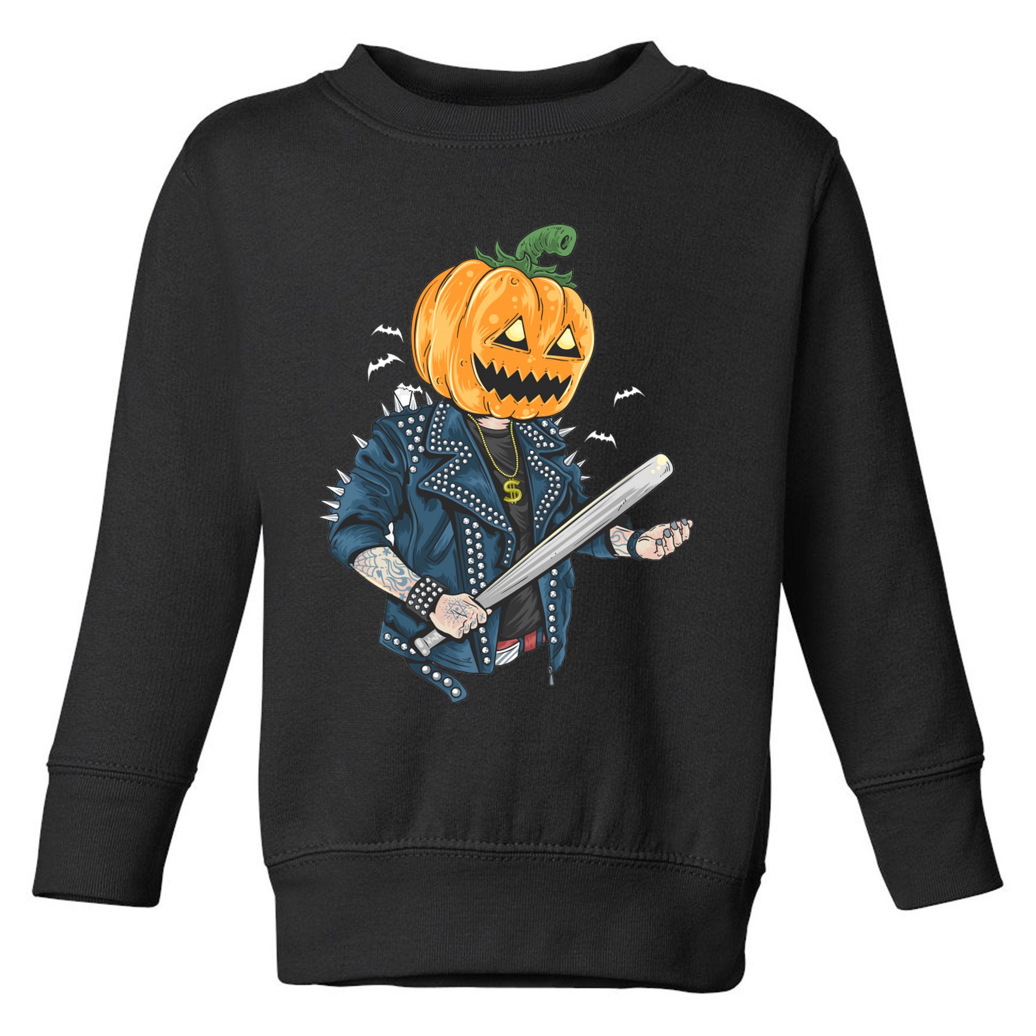 Jack O Lantern Gangster Gang Toddler Sweatshirt
