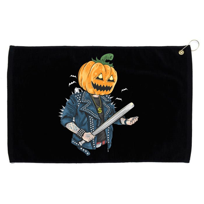 Jack O Lantern Gangster Gang Grommeted Golf Towel