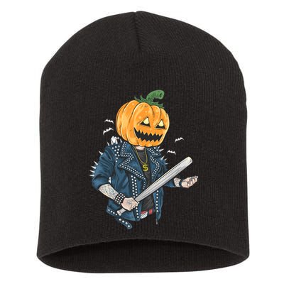 Jack O Lantern Gangster Gang Short Acrylic Beanie