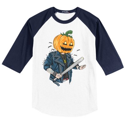 Jack O Lantern Gangster Gang Baseball Sleeve Shirt