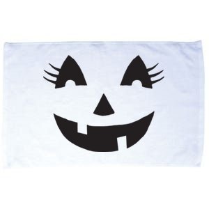 Jack O Lantern Face Pumpkin Eyelashes Hallowen Costume Funny Microfiber Hand Towel