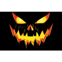 Jack O Lantern Face Pumpkin Scary Halloween Costume Funny Bumper Sticker