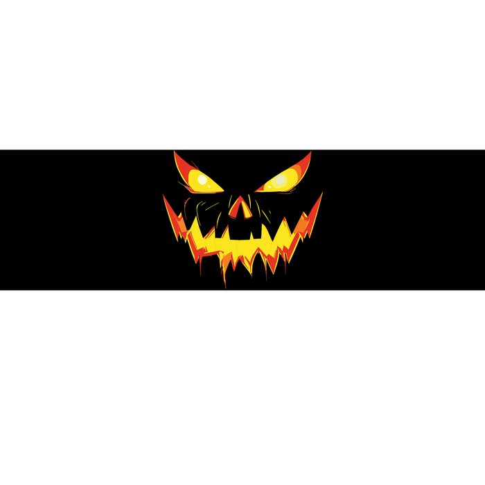 Jack O Lantern Face Pumpkin Scary Halloween Costume Funny Bumper Sticker