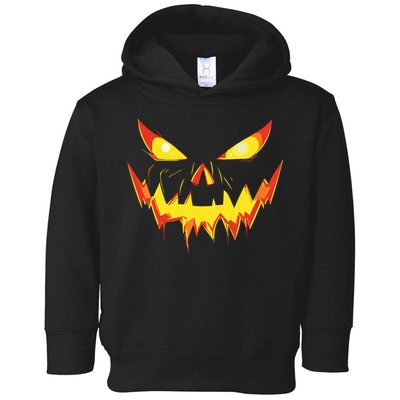 Jack O Lantern Face Pumpkin Scary Halloween Costume Funny Toddler Hoodie