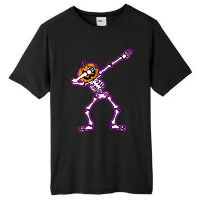 Jack O Lantern Dabbing Pumpkin Halloween Dab Skeleton Gift Tall Fusion ChromaSoft Performance T-Shirt