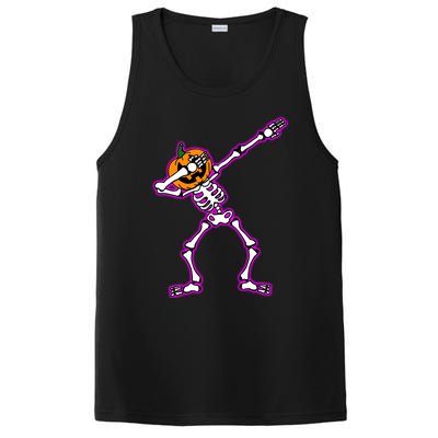 Jack O Lantern Dabbing Pumpkin Halloween Dab Skeleton Gift PosiCharge Competitor Tank