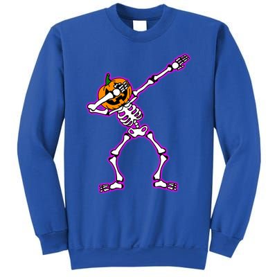 Jack O Lantern Dabbing Pumpkin Halloween Dab Skeleton Gift Sweatshirt