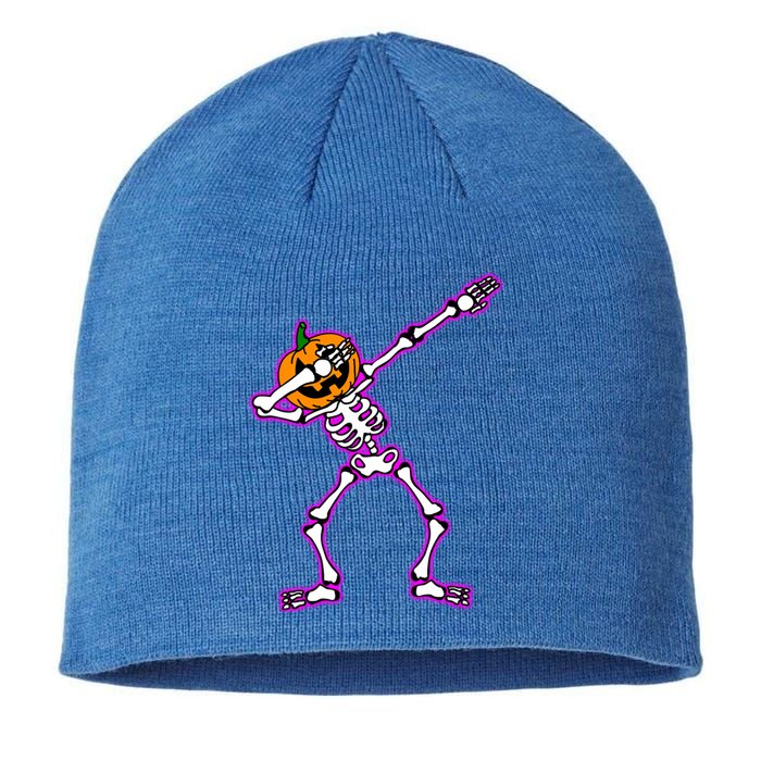 Jack O Lantern Dabbing Pumpkin Halloween Dab Skeleton Gift Sustainable Beanie