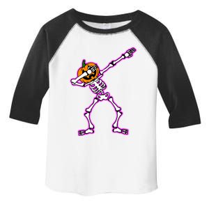 Jack O Lantern Dabbing Pumpkin Halloween Dab Skeleton Gift Toddler Fine Jersey T-Shirt