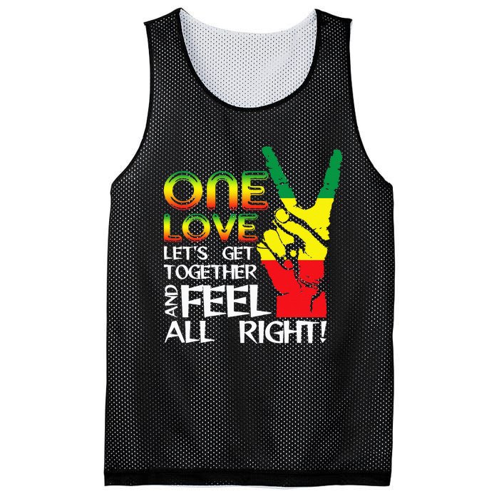 Jamaica One Love Reggae Caribbean Music Pride Flag Mesh Reversible Basketball Jersey Tank