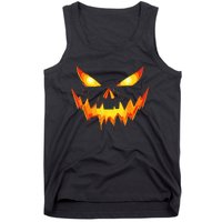 Jack O Lantern Face Pumpkin Scary Halloween Costume Funny Tank Top