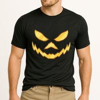 Jack O Lantern Face Halloween Spooky Cooling Performance Crew T-Shirt