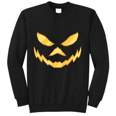 Jack O Lantern Face Halloween Spooky Sweatshirt