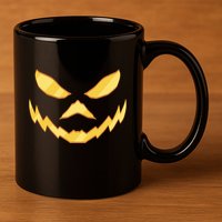 Jack O Lantern Face Halloween Spooky 11oz C Handle Ceramic Mug