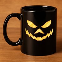 Jack O Lantern Face Halloween Spooky 11oz C Handle Ceramic Mug