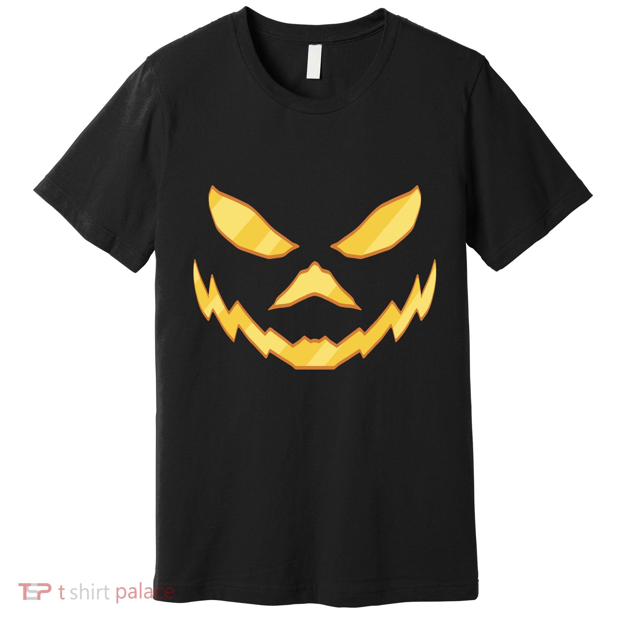 Jack O Lantern Face Halloween Spooky Premium T-Shirt
