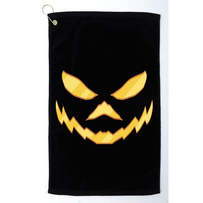 Jack O Lantern Face Halloween Spooky Golf Towel