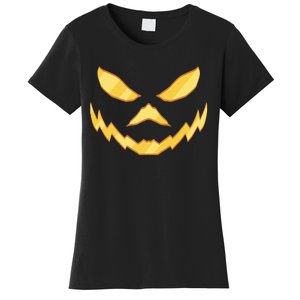 Jack O Lantern Face Halloween Spooky Women's T-Shirt