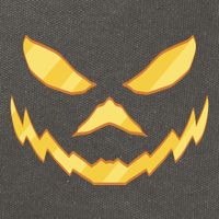 Jack O Lantern Face Halloween Spooky Cotton Canvas Backpack