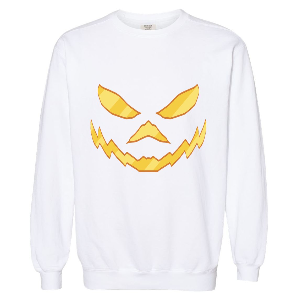 Jack O Lantern Face Halloween Spooky Garment-Dyed Sweatshirt
