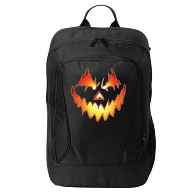 Jack O Lantern Scary Pumpkin Face Funny Halloween Kids City Backpack