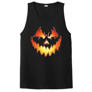 Jack O Lantern Scary Pumpkin Face Funny Halloween Kids PosiCharge Competitor Tank