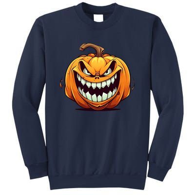 Jack O Lantern Scary Carved Pumpkin Face Halloween Costume Sweatshirt