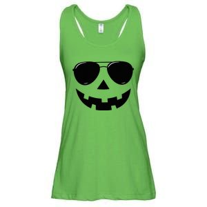 Jack O Lantern Face Pumpkin Halloween Ladies Essential Flowy Tank