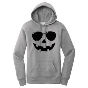 Jack O Lantern Face Pumpkin Halloween Women's Pullover Hoodie