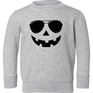 Jack O Lantern Face Pumpkin Halloween Toddler Sweatshirt