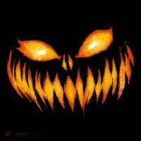 Jack O Lantern Scary Carved Pumpkin Face Halloween Costume 16 in Basic Backpack
