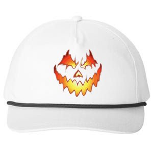 Jack O Lantern Scary Pumpkin Face Funny Halloween Snapback Five-Panel Rope Hat