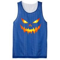 Jack O Lantern Face Pumpkin Scary Halloween Costume Funny Mesh Reversible Basketball Jersey Tank