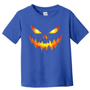 Jack O Lantern Face Pumpkin Scary Halloween Costume Funny Toddler T-Shirt